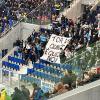 Atalanta - Lazio, la dedica dei tifosi biancocelesti nel settore ospiti - FT