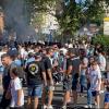 Lazio, sale l'attesa per il derby: migliaia di tifosi biancocelesti a Ponte Milvio - FT & VD