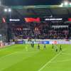 Midtjylland - Lazio, squadra sotto al settore ospiti a fine partita: la reazione dei tifosi - VIDEO