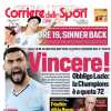 Lazio, la prima pagina del Corriere dello Sport carica: "Vincere!" - FOTO