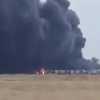 Incendio tra Parco Leonardo e Fiera di Roma: colonna di fumo visibile a chilometri di distanza