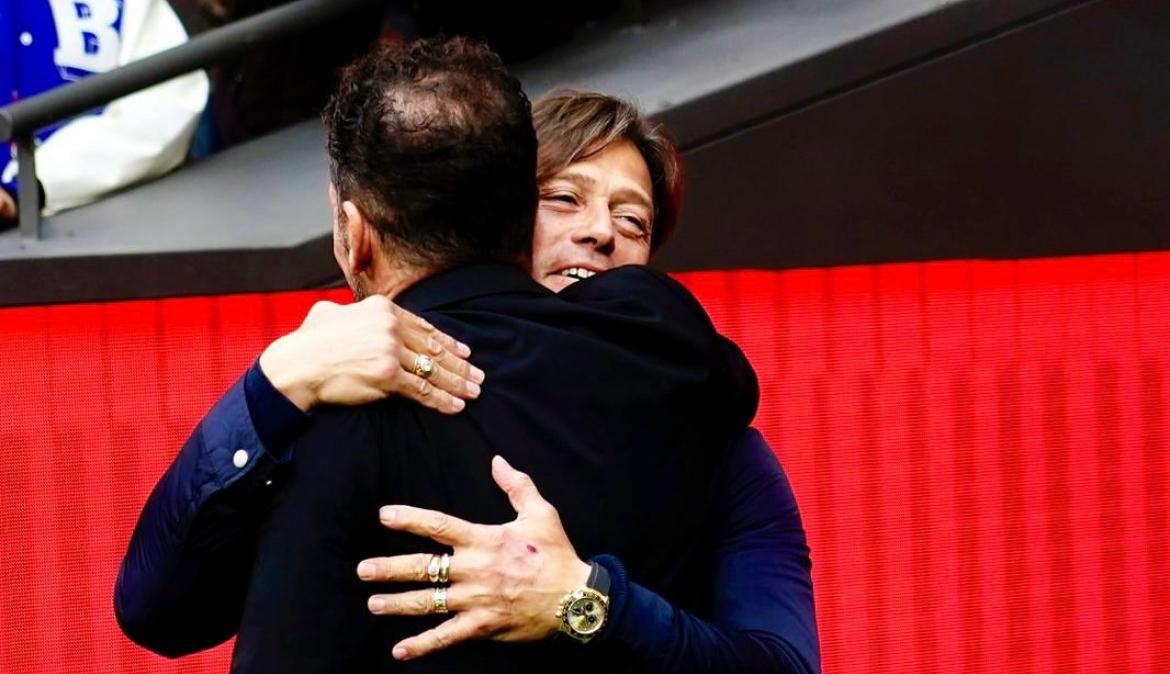 Ex Lazio | In Liga è Simeone contro Almeyda: l'incontro tra i due - FOTO