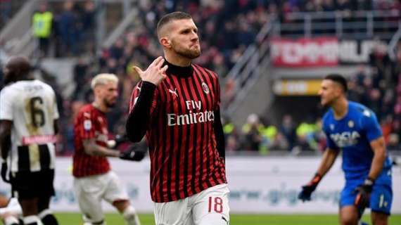 Serie A, un super Rebic fa volare il Milan: Udinese battuta per 3-2