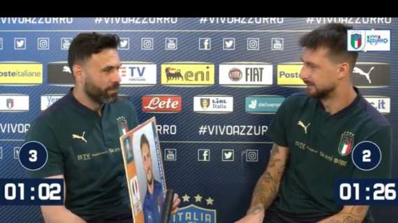 Italia, Acerbi e Sirigu protagonisti di "Indovina l'Azzurro" - VIDEO