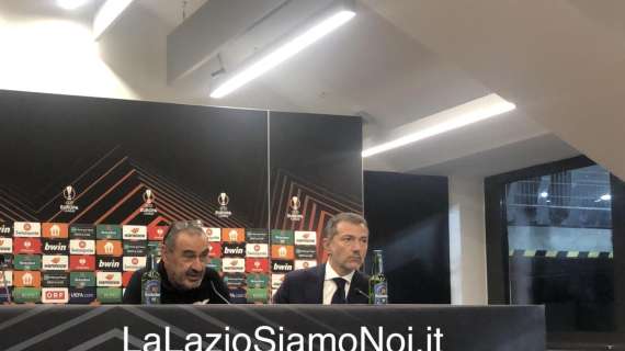 RIVIVI LA DIRETTA - Sturm Graz - Lazio, Sarri in conferenza: "Troppi errori tecnici, ma bene la difesa"