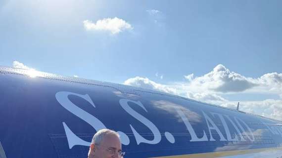 Lazio, Lotito fiero del nuovo aereo: "Il nostro simbolo nei cieli d'Italia, d'Europa e del mondo"