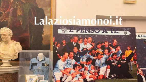 'E penso a te', la mostra per i 125 anni della Lazio sbarca in Campidoglio: arriva Lotito - FOTO