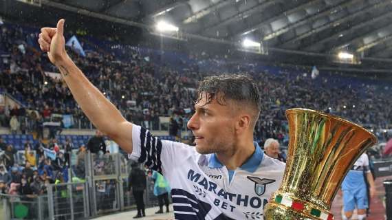 Lazio, Immobile: "Un anno pieno di emozioni. Il trofeo ci fa ben sperare per il futuro"