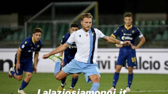 Verona - Lazio, il precedente: Immobile, tripletta e scatto da Scarpa d'Oro