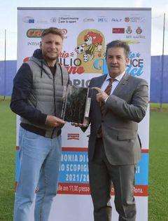 Lazio, Immobile riceve il Premio M. Scopigno come miglior calciatore della Serie A 21/22