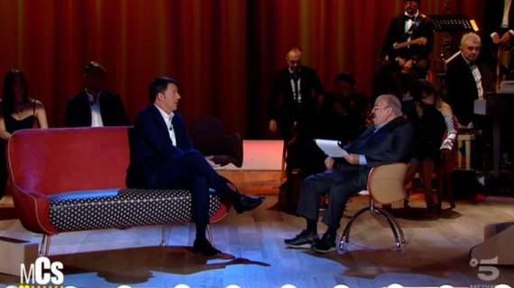 Lazio, siparietto Renzi-Immobile al MCS: "Non deve più segnare a Firenze"