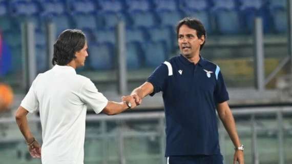 Benevento - Lazio, nel prepartita consegna del premio Santin ai fratelli Inzaghi