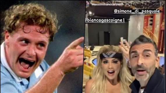 Gascoigne, la figlia Bianca a 'Ballando con le Stelle'. E la modella "esulta" come papà Paul...