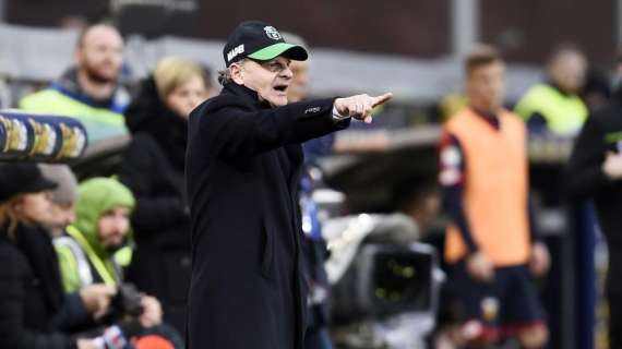 Sassuolo, Iachini: "Lazio tra le migliori tre di A, non è una sorpresa. Ma noi dobbiamo reagire da squadra"