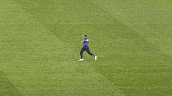 Lazio, negli spogliatoi si festeggia: Cabral s'allena sul campo dell'Olimpico - FOTO