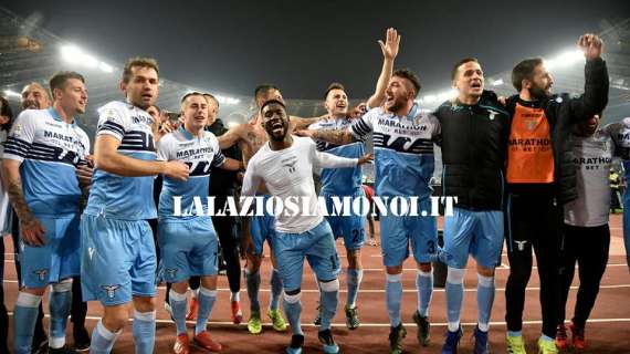 Lazio - Roma, il trionfo biancoceleste negli scatti de Lalaziosiamonoi.it