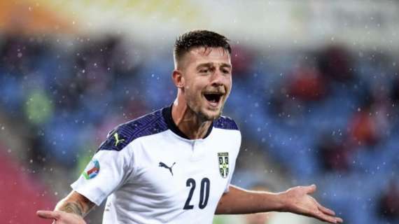 Lazio, Milinkovic in versione emoji: l'esultanza social di Sergej