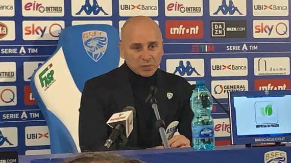 Brescia, Corini: "È la miglior Lazio degli ultimi anni, ma senza Leiva e Luis Alberto..."