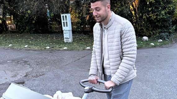 Lazio, domenica di relax. E Milinkovic veste i panni del super-papà!