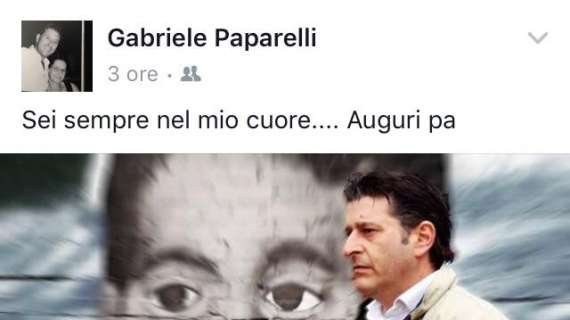 Buon compleanno Vincenzo Paparelli, gli auguri del figlio Gabriele: "Sei sempre nel mio cuore"