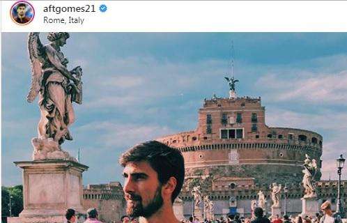 Calciomercato Lazio, André Gomes in vacanza a Roma fa parlare di sé su Instagram - FOTO