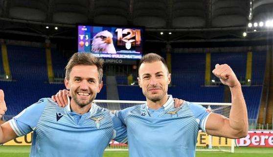 Lazio - Roma, Radu esulta con Lulic: "L'uomo derby è tornato" - FOTO