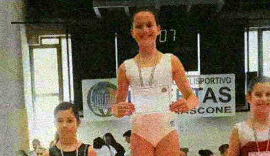 La ginnasta Benedetta Ridi prima classificata nel Mini trampolino a Montefiascone