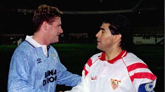 Amarcord Gascoigne, Gazza ricorda quando sfidò Maradona con la maglia della Lazio - FOTO