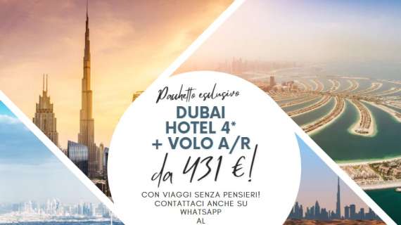 DUBAI 4* Volo + hotel da € 431...date fino a giugno!