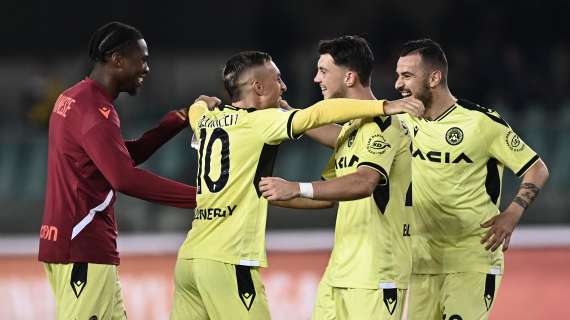 Serie A, l'Udinese rimonta il Verona nel recupero: friulani a ridosso della vetta