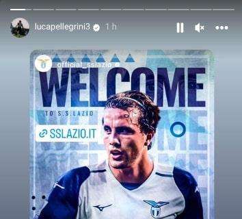 Luca Pellegrini, la prima storia Instagram da laziale: il terzino è carichissimo - FOTO
