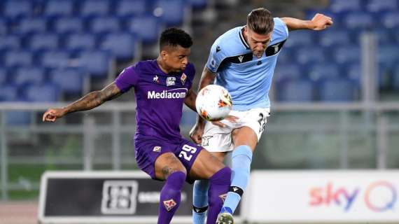 IL TABELLINO di Lazio - Fiorentina 2-1