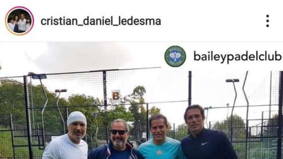 Domenica di padel tra ex Lazio: la sfida tra Ledesma, Mihajlovic e Corradi - FT