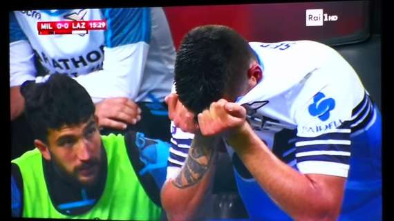 Milan - Lazio, Milinkovic infortunato: il serbo esce in lacrime - FOTO