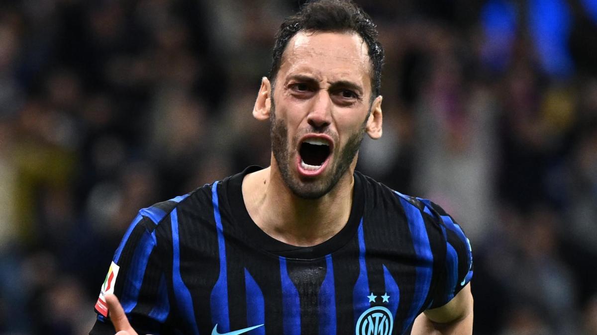 Inter, si ferma Calhanoglu: è a rischio per la finale contro la Lazio