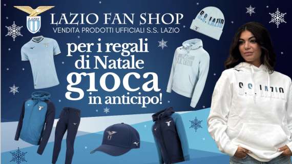 GIOCA D'ANTICIPO PER I REGALI DI NATALE! AL LAZIO FAN SHOP SCONTO ONLINE E IN NEGOZIO