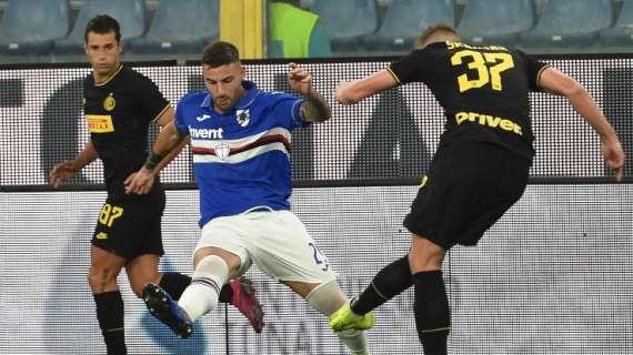 RIVIVI LA DIRETTA - Inter - Sampdoria 2-1: i nerazzurri si portano a - 5 dalla Lazio