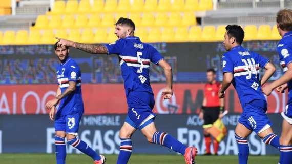 Serie A, la Sampdoria batte il Parma 3-2 e ipoteca la salvezza