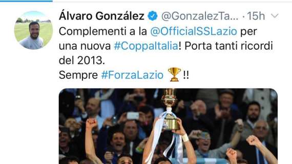 Lazio, El Tata Gonzalez esulta: "Quanti ricordi del 2013" - FOTO