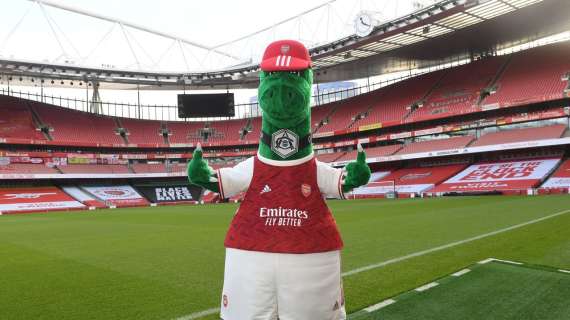 Arsenal, la mascotte Gunnersaurus torna in campo: era stata "tagliata" per la crisi Covid - FT