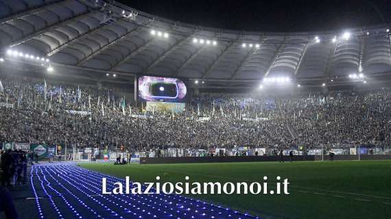 Lazio, spettacolo all’Olimpico per i 125 anni: tra luci e coreografia - FOTO