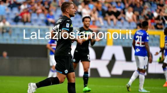 La Lazio si specchia, la Samp ringrazia: Immobile illude, Gabbiadini beffa al 92'