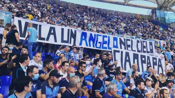 Lazio - Spezia, il saluto del figlio ad Angelo Pietrolucci: "Ciao papà"