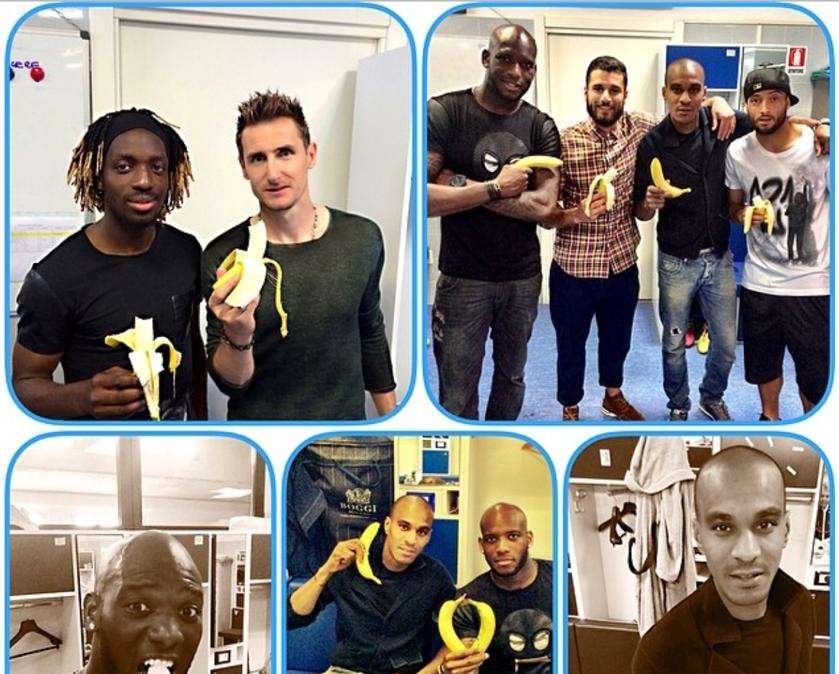 Anche la Lazio s'immortala negli scatti antirazzismo - FOTO