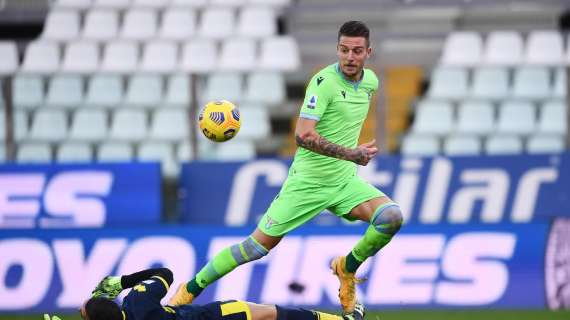 Verona - Lazio, Milinkovic e il consiglio ai compagni: "Alzatemi la palla, poi..." - FOTO