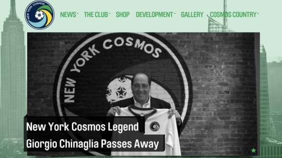 Il mondo dello sport in lutto... Il ricordo dei suoi amici e degli ex compagni del 74: "Chi parla di Chinaglia parla di Lazio"... E i Cosmos gli dedicano la prima pagina del sito