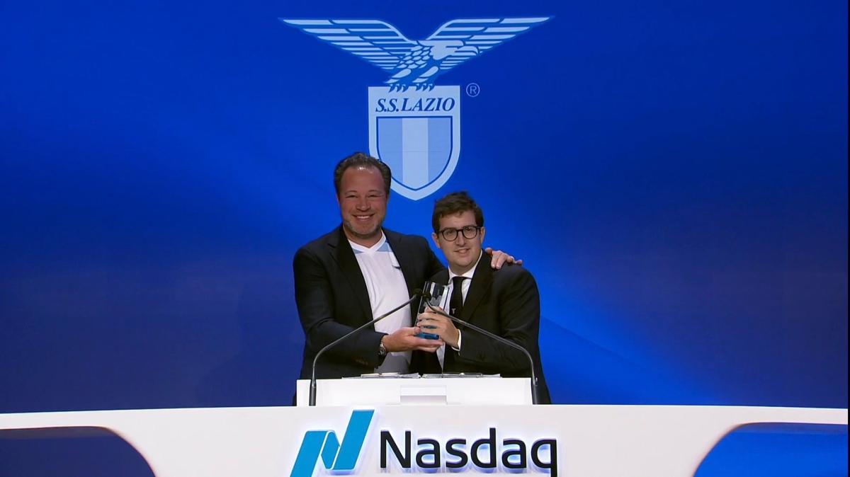 Lazio al Nasdaq, l'accoglienza di Jordan Saxe - VIDEO