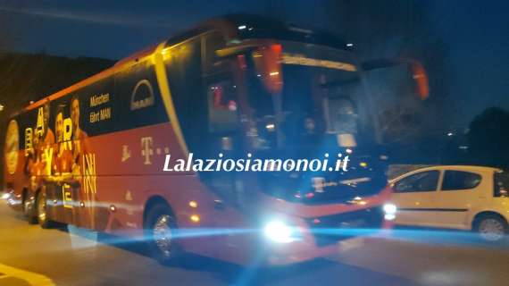 Lazio, il Bayern Monaco è a Roma: l'arrivo della squadra in hotel - FOTO&VIDEO