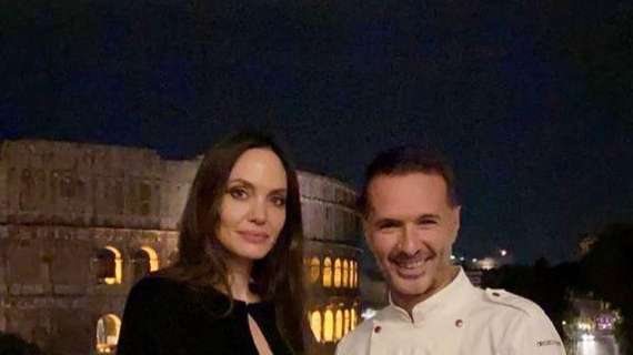 Angelina Jolie incanta dallo chef stellato della Lazio