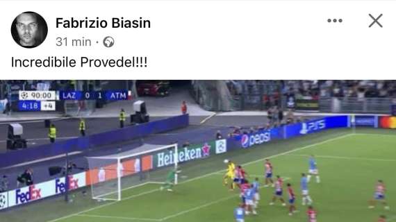 Lazio - Atletico, Provedel segna e Biasin non ci crede: "Incredibile"